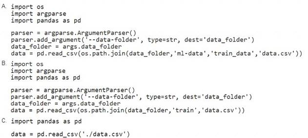 DP-100 dumps exhibit