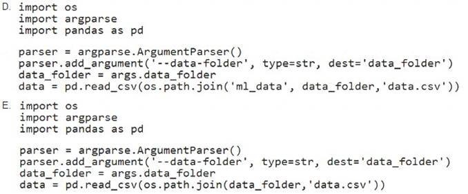 DP-100 dumps exhibit
