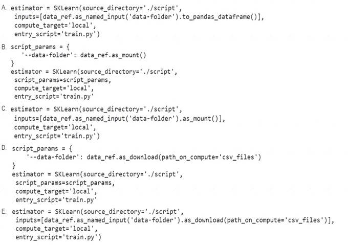 DP-100 dumps exhibit